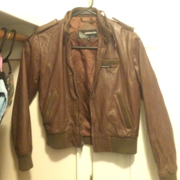 Vintage members only leather jacket
