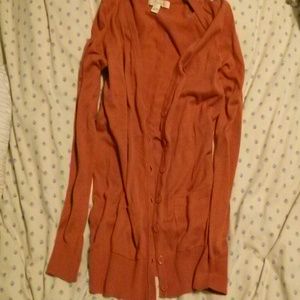 Burnt orange cardigan