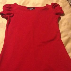 Red casual dress