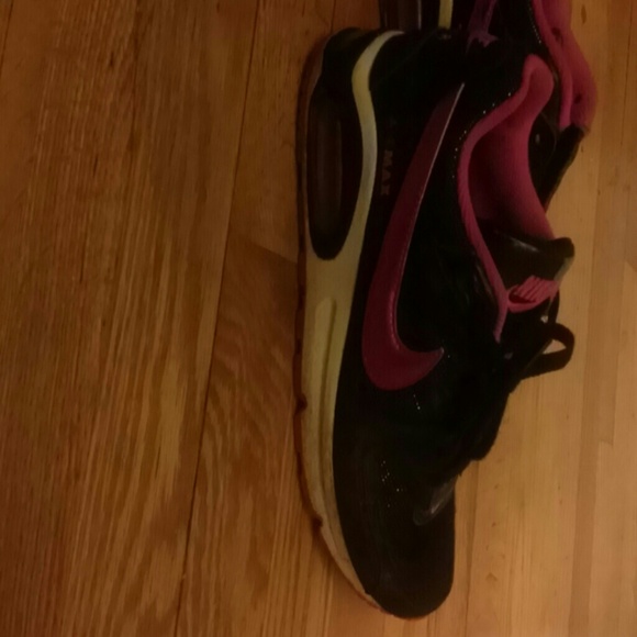 Pink and black sparkly Nike air max