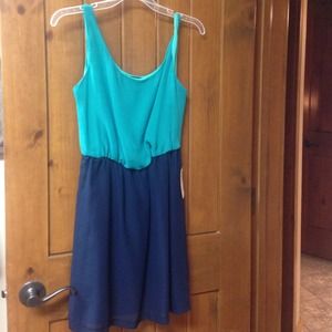 Apricot lane color block dress