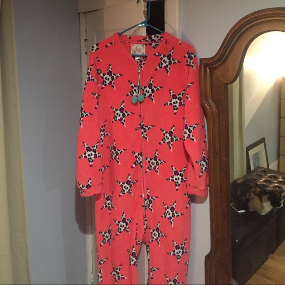 Ladies fuzzy footie pajamas, onesie - Picture 2 of 4