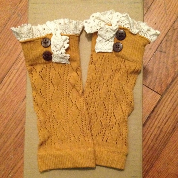 SOLD in Bundle Mustard Leg Warmers