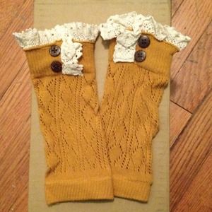 SOLD in Bundle Mustard Leg Warmers