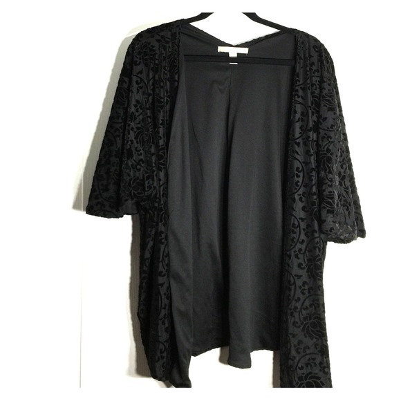 Black Velvet Kimono