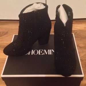 Shoemint Nadine Black Suede
