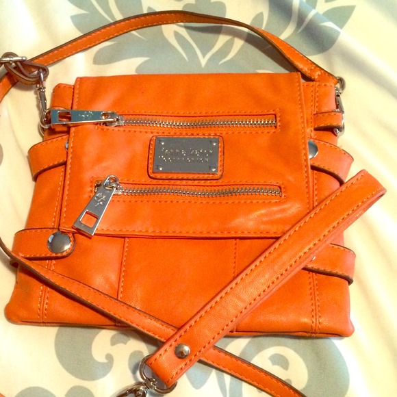 Jenna Kator-Orange Crossbody Purse