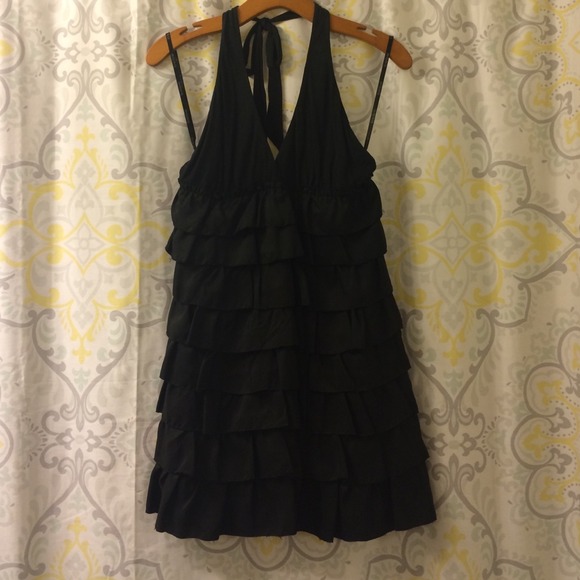 Bebe halter ruffle dress - Picture 1 of 4