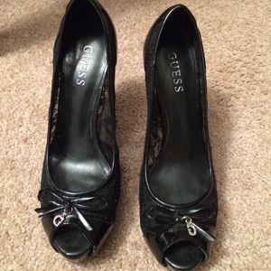 Guess lace black heels! Super cute!!