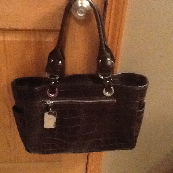 Nine West purse. Brown with silver hardware.