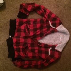 Flannel jacket (red)