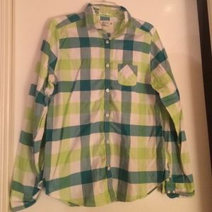 Green Flannel Shirt