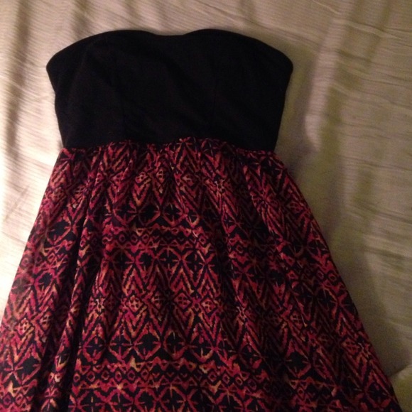 High low pattern dress