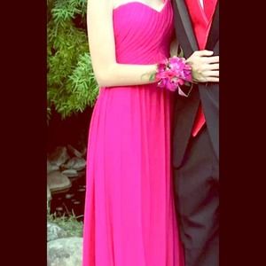 La Femme Hot Pink Strapless Prom Dress - Size 00