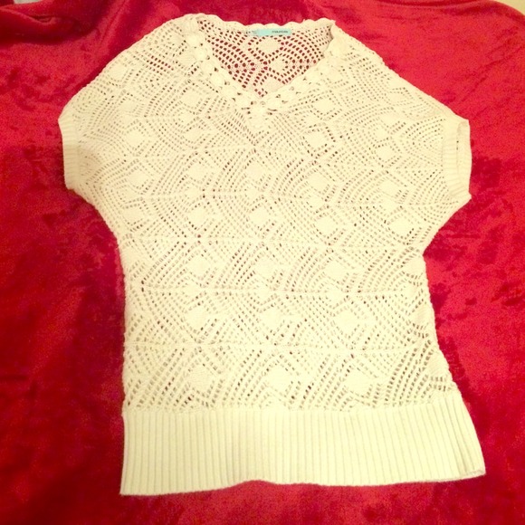 Cream sweater shirt
