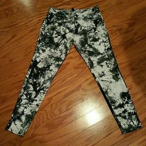 Tie died stretch pants