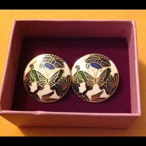Vintage butterfly earrings