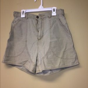 Green Women's patagonia shorts.