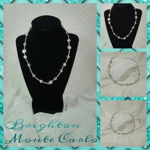 Brighton Monte Carlo Crystal and Pearl Necklace