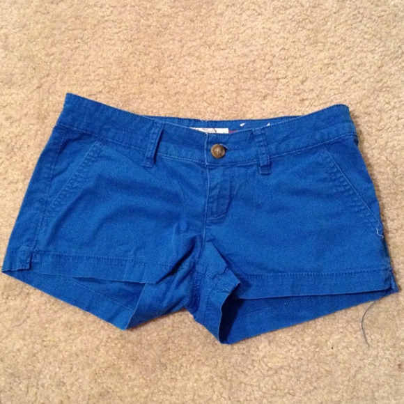 Blue short shorts