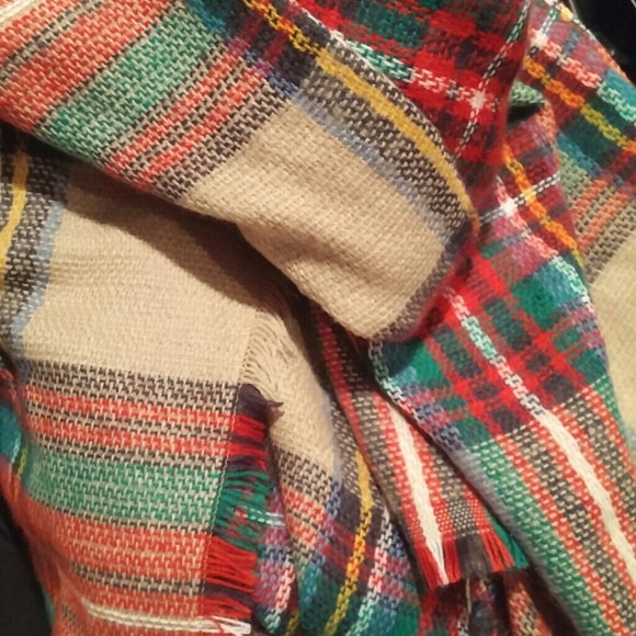 Zara Inspired Tartan Plaid Blanket Scarf