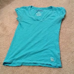 Blue v neck