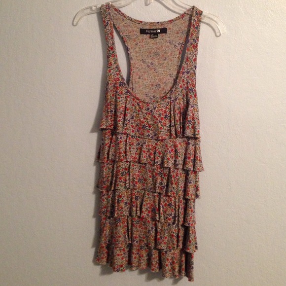 Floral Forever 21 tank top