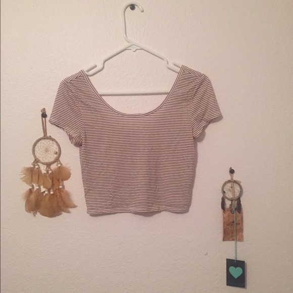 Striped crop top