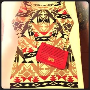 BUNDLE sweater dress and handbag