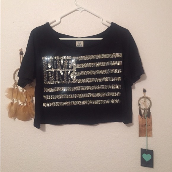 Limited edition sequined crop top