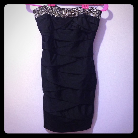 Embellished Party Dress - LBD