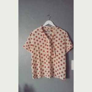 Polka-Dot printed blouse