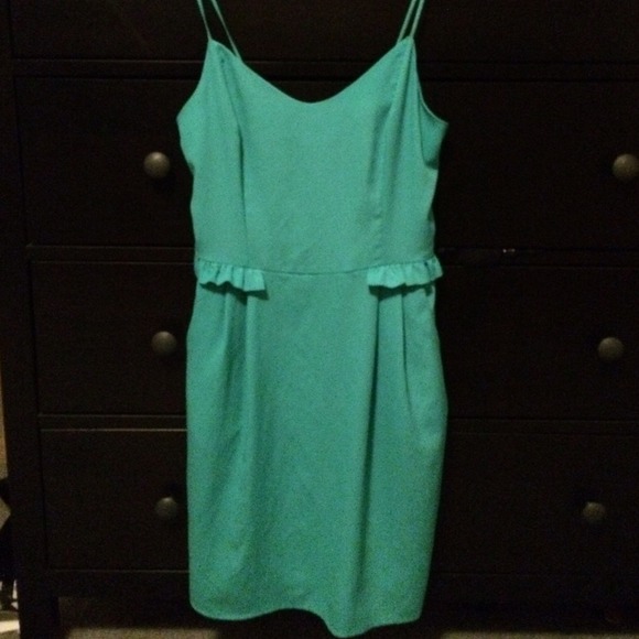 Turquoise mini dress