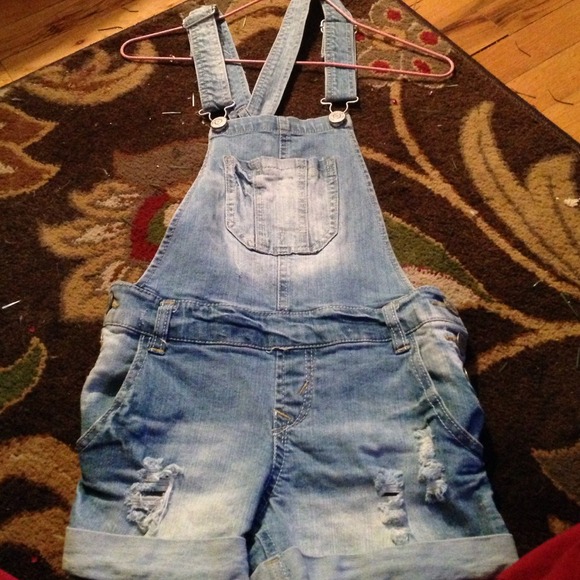 blue overalls