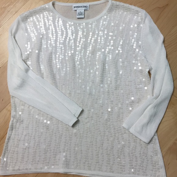 Fine Sequined Knit Top NWOT - Picture 3 of 3