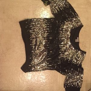 XL sequined top