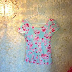 Peplum floral shirt from H&M