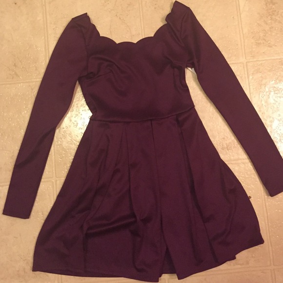 Plum Party Dress from Charlotte Russe