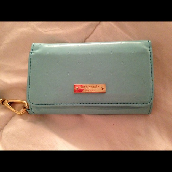 Kate Spade Iphone 4/4s wristlet Teal