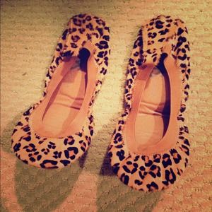Cheetah print ballet flats
