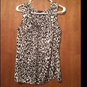 Anne Klein SILk Animal Print TOp