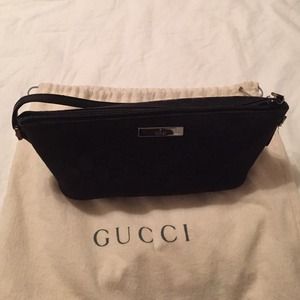 Authentic Gucci purse with black monogram!