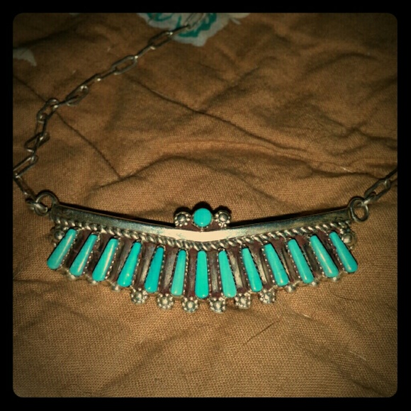 Sterling Petite Zuni Necklace