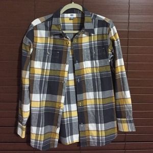 Yellow and gray flannel