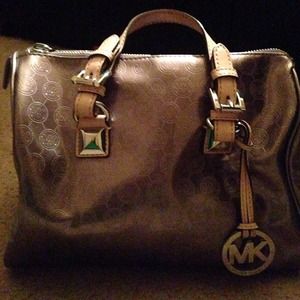 Silver Michael kors doctor bag