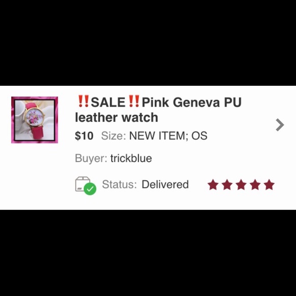 Red Floral watch🌟LAST ONE🌟 - Picture 2 of 2