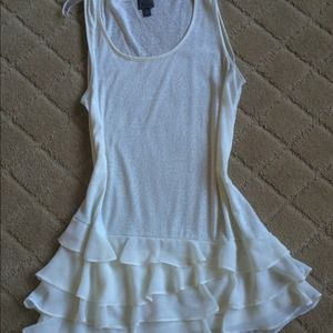 Macy's ruffled bottom tank