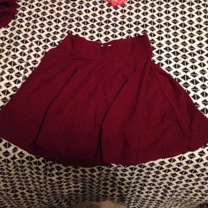 Maroon Skater Skirt