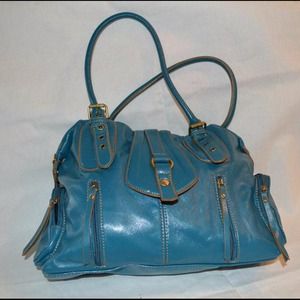 Blue handbag