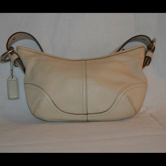 Coach beige small handbag